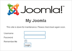 Website in offline position