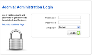 Joomla! Administration Login Form