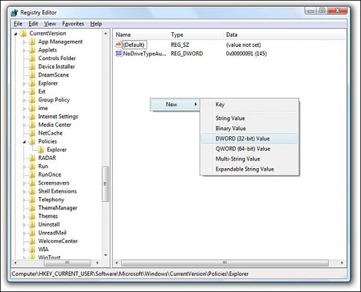 Registry Editor