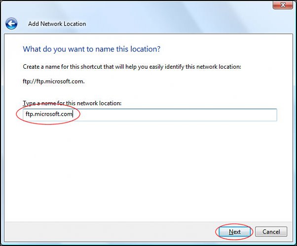 Add network location